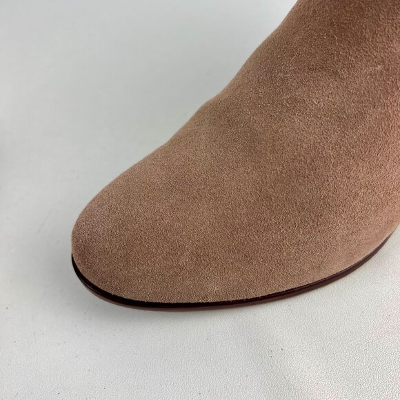 Jack Rogers Womens Liddy Waterproof Suede Block Heel Booties Stone Beige size 8 - Picture 9 of 15